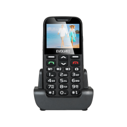 EVOLVEO EasyPhone XD EP-600 black nyomógombos kártyafüggetlen mobiltelefon