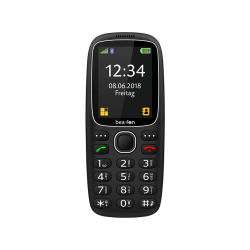 BEAFON SL-360 Ergonomikus fekete nyomógombos kártyafüggetlen mobiltelefon