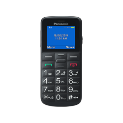 PANASONIC KX-TU110EXB SingelSIM fekete nyomógombos kártyafüggetlen mobiltelefon