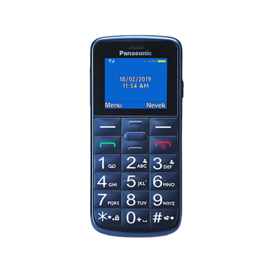 PANASONIC KX-TU110EXV SingleSIM lila nyomógombos kártyafüggetlen mobiltelefon