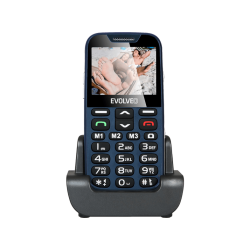 EVOLVEO EasyPhone XD EP-600 red nyomógombos kártyafüggetlen mobiltelefon