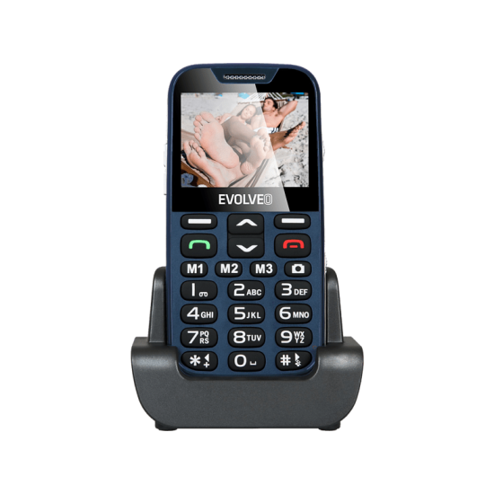 EVOLVEO EasyPhone XD EP-600 red nyomógombos kártyafüggetlen mobiltelefon