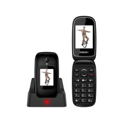 EVOLVEO EASYPHONE FD DualSIM Fekete Kártyafüggetlen Mobiltelefon